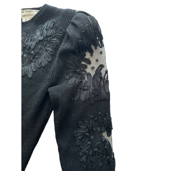 Pat Sandler for Wellmore Black Vintage Dress Size 8 - Picture 5 of 6